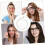 Lot de 2 chaînes antidérapantes blanches pour lunettes - Accessoires élégants 6