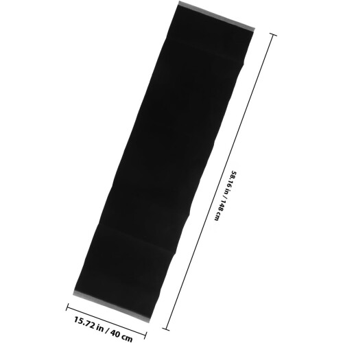 Copertina protettiva autoadesiva per libri, 40 cm x 148 cm, 2 pezzi, grigia e nera, floccata, antiusura. 1