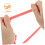 2 Stück rotes elastisches Springseil, 5 m, verdicktes, verbreitertes Gummiband-Springseil 8