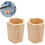 2pcs Pine madeira hexagonal lápis suporte mesa organizador 7