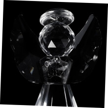 2pcs Crystal Angel Ornaments Angel Statue for Home Decor Adorable Figurine for Christmas Tree Decoration