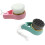 2 herramientas manuales de limpieza facial con mango rosa 3