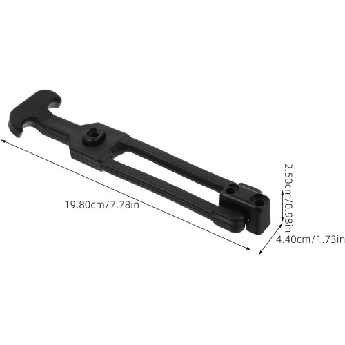 2 Pcs Rubber Flexible T-Handle Hasp Latches with Elastic Shock Absorption 1