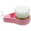 2 herramientas manuales de limpieza facial con mango rosa 8