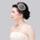 2 pezzi Base per cappello da donna in rete di lino a goccia, materiale Sinamay per cappelli e fascinator 5