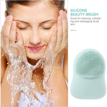 2 cepillos de limpieza facial de silicona de doble cara para una limpieza suave del rostro.