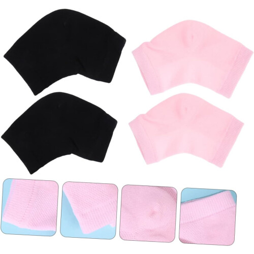 2 Pairs Breathable Gel Heel Moisturizing Socks Ankle Socks 1