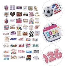 2er-Set Happy Year-Aufkleber, dekorative Schreibwaren, Planer und Notizbücher, DIY-Scrapbooking-Zubehör