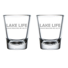 2 x 1,75 oz Lake Life morsomme shotglass