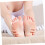 2 separatori per dita dei piedi per pedicure e nail art, morbidi e comodi, riutilizzabili. 3
