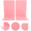 2Pcs Pink Plastic Bookends Decorative Book Organizer Multifunctional Book Holders 4