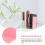 2Pcs Pink Plastic Bookends Decorative Book Organizer Multifunctional Book Holders 8