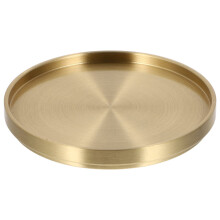 Brass Coaster Set – 1pc Golden Heat-Resistant Table Mat
