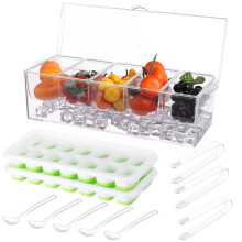 Boîte de rangement transparente pour fruits Bangcool avec 5 compartiments amovibles
