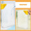 Portable Slim Plastic Water Bottle 450ml 2pcs Leak-proof Flat Rectangular Flask 7