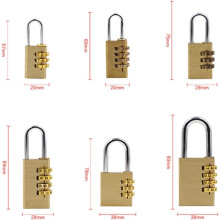 2pcs Padlock Dial Number Pure Password Lock for Luggage Suitcase Cabinet Travel
