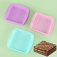 Square Silicone Cake Pan Non-Stick Heat-Resistant