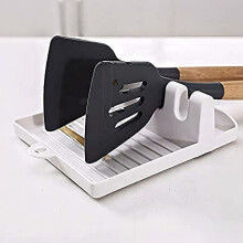 Fymlhomi silicone spoon rest mat 4-slot heat resistant