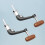 2pcs Fishing Reel Handle Replacement with Foldable Rocker Arm and Solid Metal Construction 7