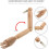 1 Pair Flexible Jointed Wooden Mannequin Arms, Movable Hand Model Replacement 3
