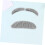 2sets Fake Beard and Eyebrows Props Realistic Self-adhesive Old Man Costume Kit 5