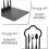 2pcs Metal Bookends Desktop Book Holders Study Book Stands with Non-Slip Base 7