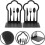 2pcs Metal Bookends Desktop Book Holders Study Book Stands with Non-Slip Base 8