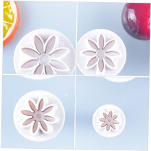 16-teiliges Set kreativer Gänseblümchen-Keksformen aus Kunststoff mit Federmechanismus