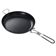 Bærbar stekepanne i metall, piknik, camping, sammenleggbar kokekar, non-stick tilbehør