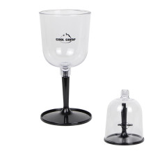 Collapsible Plastic Wine Glass for Outdoor Use