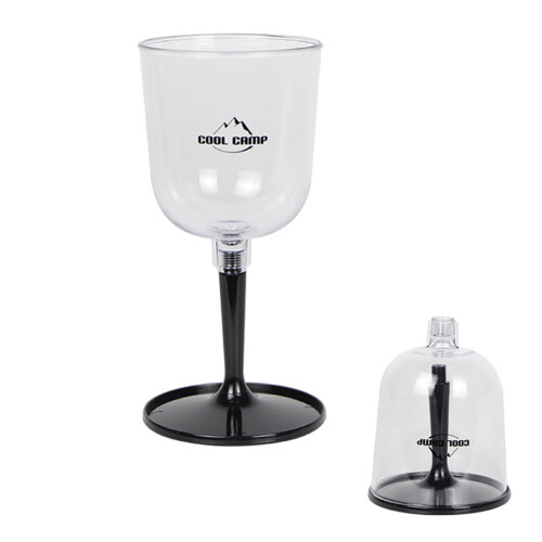 Collapsible Plastic Wine Glass for Outdoor Use