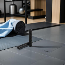 2 Stück Griffendkappen für Fitnessgeräte, 25 x 160 mm, rutschfeste Kunststoff-Hantelgriffkappen
