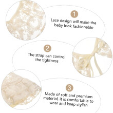2 ensembles de costume pour nouveau-né (dentelle et pantalon) - Tenues de séance photo - Adorable costume pour nouveau-né garçon