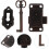 2 Sets Vintage Cabinet Locks Antique Cupboard Lock 8