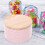 2pcs Pink round Iron Candy Box Set, Multifunctional Dessert Storage Containers for Cake 4