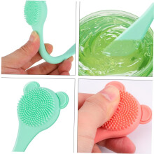 Set van 2 siliconen neusborstels voor mee-eters, ontworpen als gezichtsreinigingstool met een milde exfoliërende gezichtsreinigingsborstel.