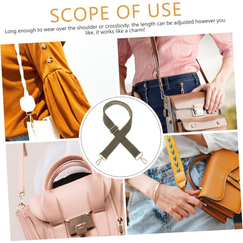 2pcs Nylon Bag Shoulder Strap Detachable Adjustable Crossbody Strap 2