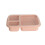 Portable Microwave-Safe Lunch Box with Compartment Pink 2