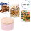 2pcs Pink round Iron Candy Box Set, Multifunctional Dessert Storage Containers for Cake 8