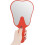 Tooth-shaped handheld mirror plastic dental makeup mirror 7 5