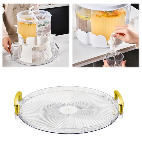 Distributeur de boissons rotatif à 4 compartiments avec robinet
