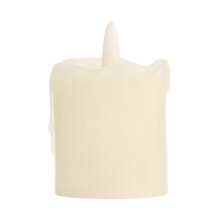 Flameless LED Drip Candle White Plastic 6 Pack