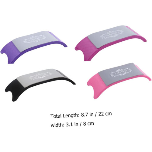 2 cuscini in silicone per braccioli e mani per onicotecniche, eleganti e comodi, per nail art, colore casuale. 1