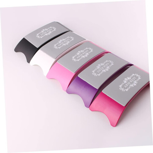 2 cuscini in silicone per braccioli e mani per onicotecniche, eleganti e comodi, per nail art, colore casuale. 2