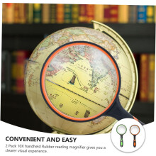 2pcs Handheld Magnifying Glass Magnifying Glass for Reading Observation Magnifier Shatterproof Lens