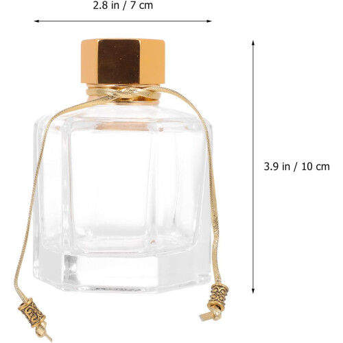 2 st doftflaskor i glas med aromaterapibehållare och diffusorfunktion 1