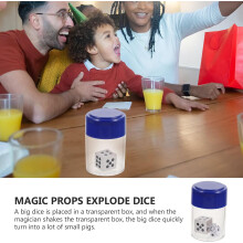 2 Sets Gimmick-Explosionswürfel für Illusionstricks, kreative Bühnen- und Partyrequisiten, neuartiges, transformierbares Würfelmodell