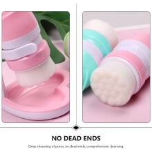 2pcs Double-headed Facial Cleansing Brush for Face Deep Cleaning Face Massage Cleaner Bristles