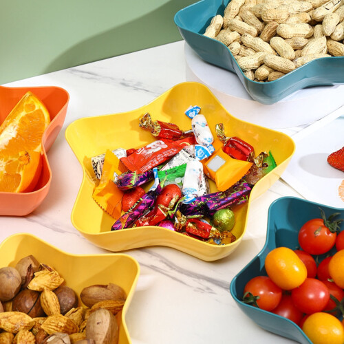 Star-shaped fruit plate food-grade plastic 1 piece 2