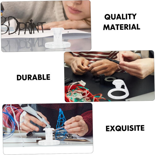 2pcs Plastic 3D Printing Pen Holder Base Stand, Professional Printing Pen Rack Accessory 1